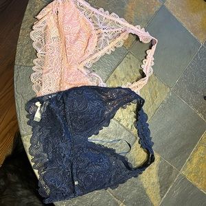 2 halter bralettes